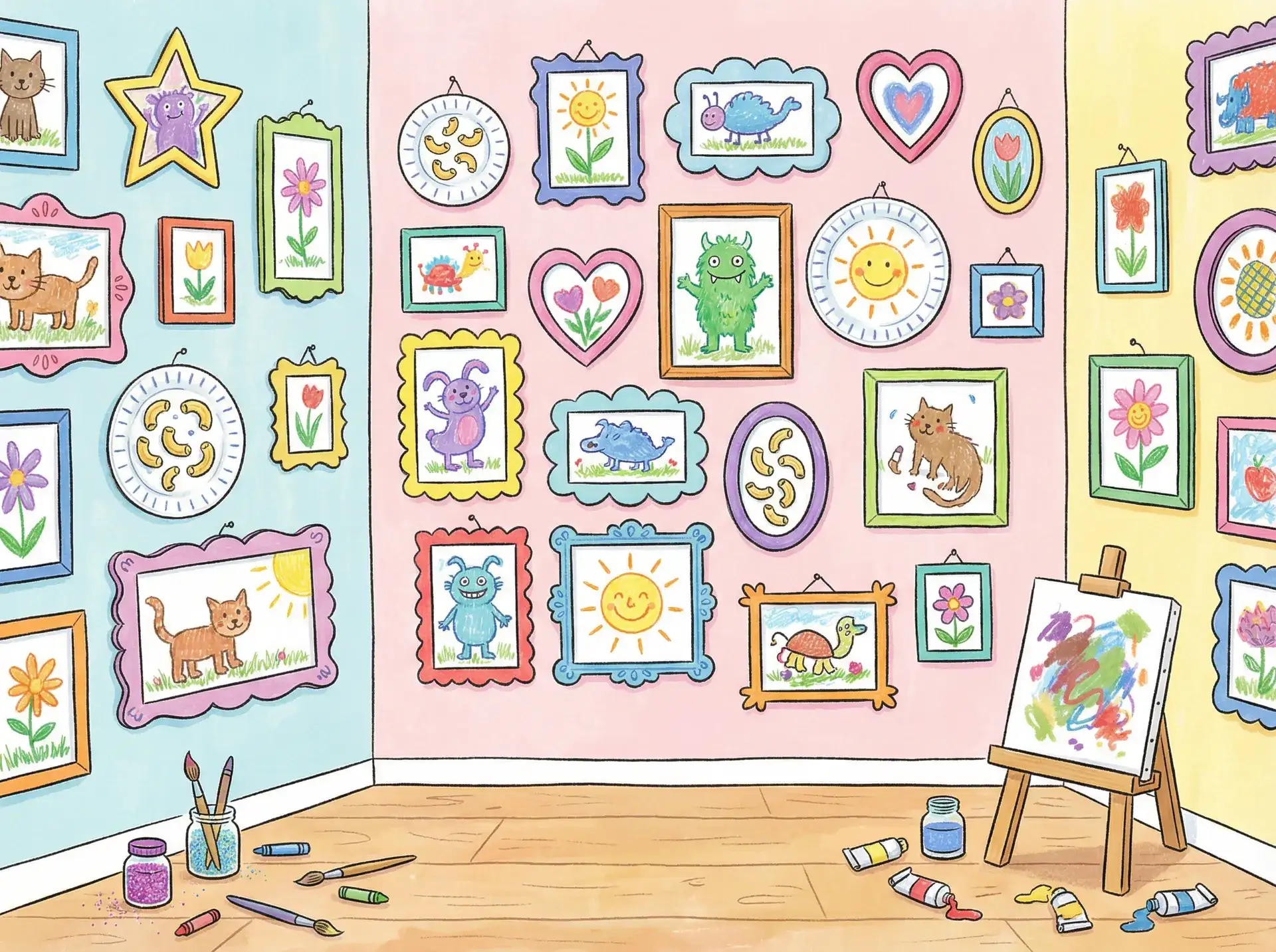 小朋友的彩色画作 - h动漫 创意展示